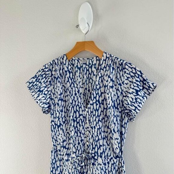 Rail’s Women’s Cobalt Static Leopard Kiki Modest Midi Dress Sz XS - Picture 3 of 7
